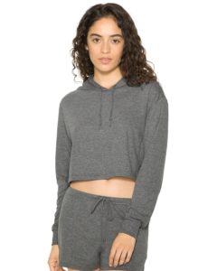 AA Tri-Blend Hood Crop Tee